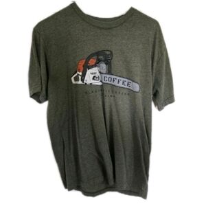 BRCC x Bass Pro Shops Chainsaw Graphic Tee - Men's Large - Olive Heather